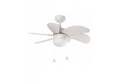 Ventilador De Techo Faro Palao Blanco. - Compra Online