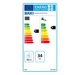 Baxi Gavina 30 GTI etiqueta de eficiencia energetica