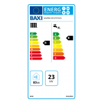 Caldera de gasoil Baxi Gavina 20 GTI Plus Eco etiqueta de eficiencia energética