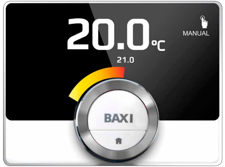 Termostato de ambiente digital e inalámbrico con modo calefacción y  refrigeración RD 1200 Baxi