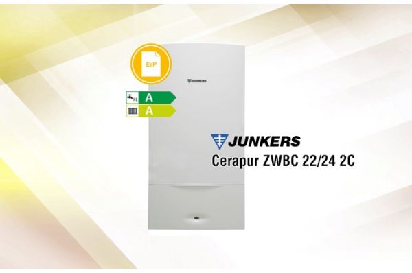 Caldera de condensación a gas natural Junkers Cerapur ZWCB22/28-2C